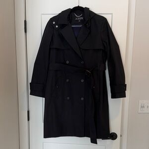 J. Crew Women's Black Trench Coat - 12